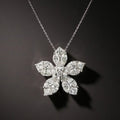 Huitan Crystal Flower Pendant Necklace | Cubic Zirconia Women Pendant Necklace Axl XL542 45cm