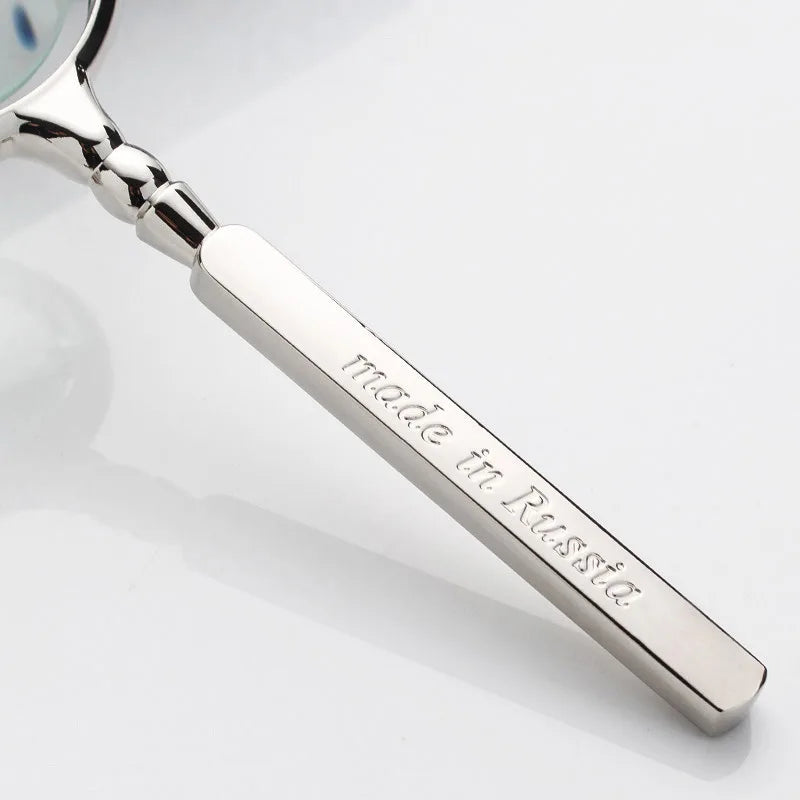 60mm 8X Handheld Magnifying Glass – Antique Metal Magnifier Handheld Magnifier Axl