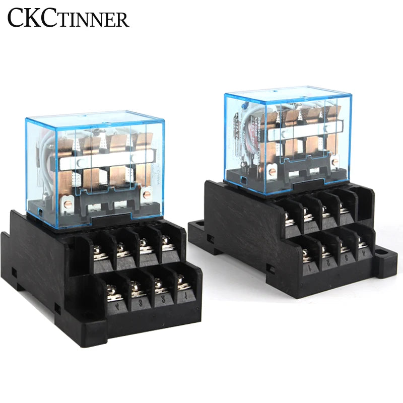 HH64P LY4NJ 10A Electromagnetic Relay 14-Pin & PTF14A Socket Electromagnetic Relay Axl