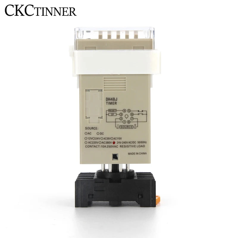 DH48J-8 Preset Digital Counter LCD Relay 1–999900 | CKCTINNER Digital Preset Counter Axl