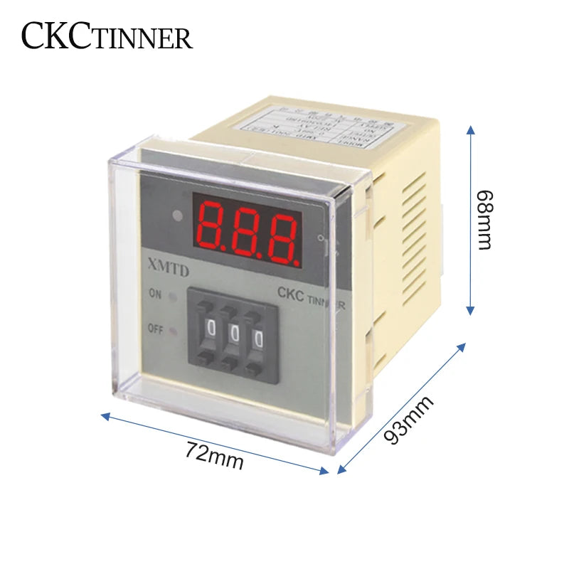 XMTD-2001 PID Digital Temperature Controller K/E/PT100 0-999℃ Temperature Controller Axl