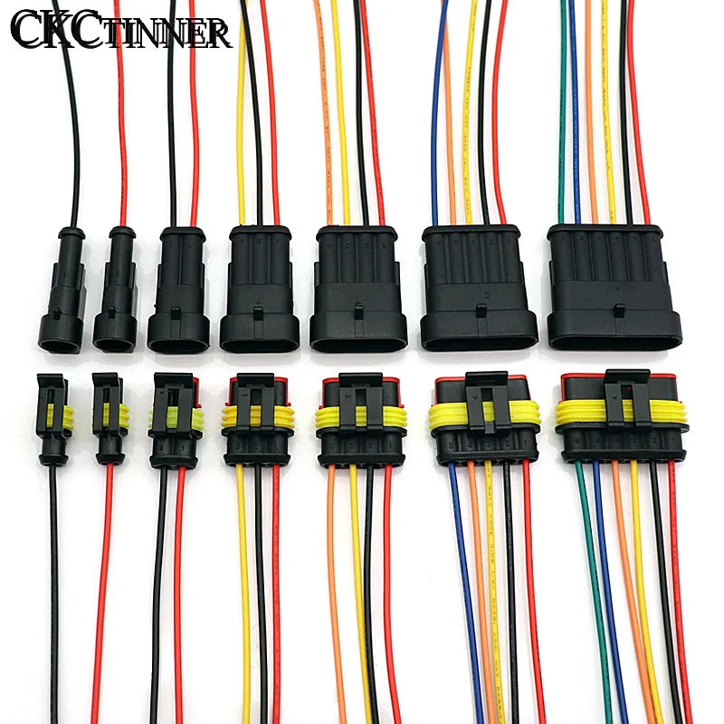 Waterproof Automotive Connector 1–6 Pin Male Female Wire Plug Automotive Wire Connector Axl