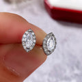 Huitan Marquise Cubic Zirconia Stud Earrings for Women Stud Earrings Axl E1046