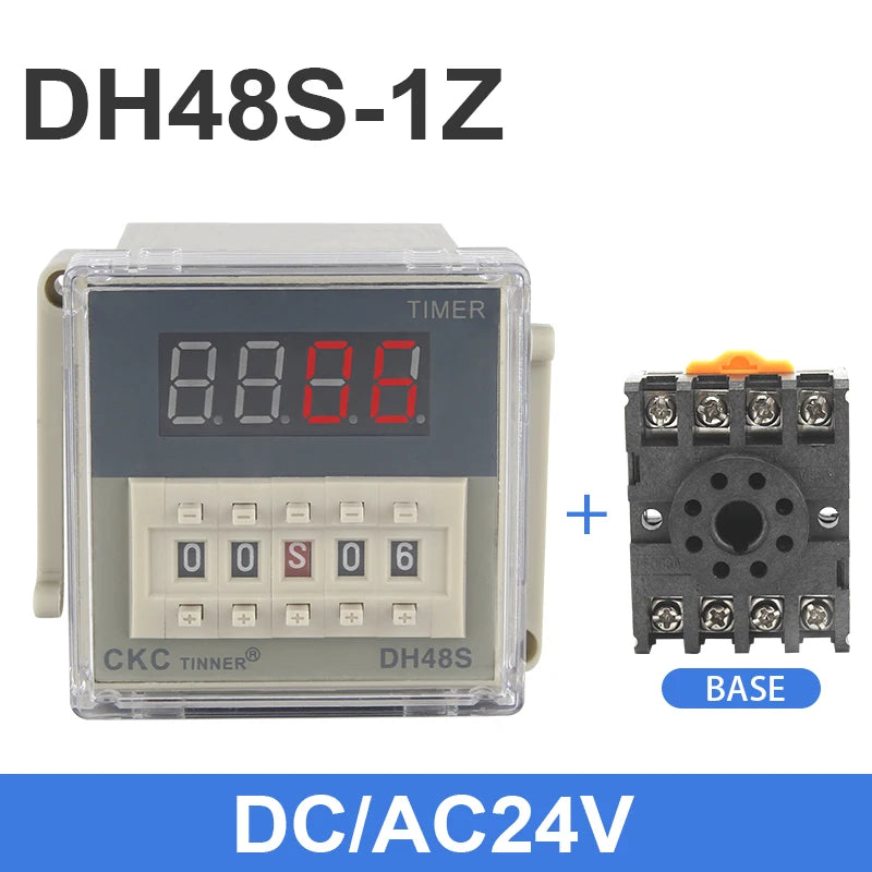 DH48S-1Z Digital Programmable Timer Relay Switch AC/DC Timer Relay Switch Axl DCAC24V