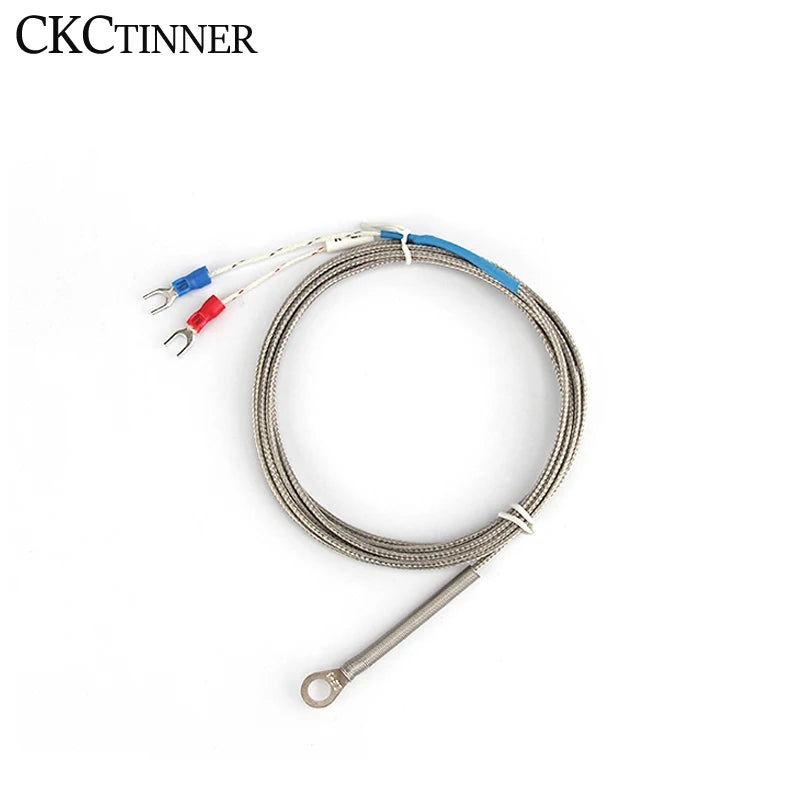 5mm Washer Thermocouple Sensor Probe K/E Type 1–5M Cable Thermocouple Sensor Probe Axl