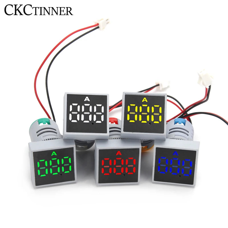 22mm Digital Ammeter 0-100A LED Panel Current Meter AC Digital Panel Ammeter Axl