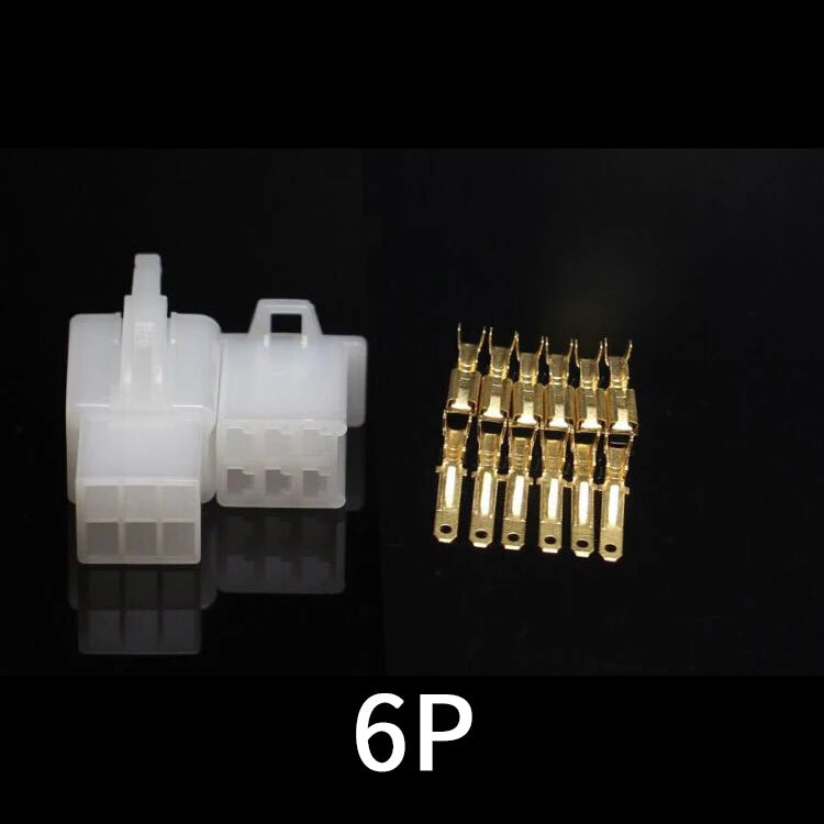 2.8mm Automotive Electrical Connector Kit – 10 Sets, 2–9 Pin Automotive Connector Kit Axl 6P