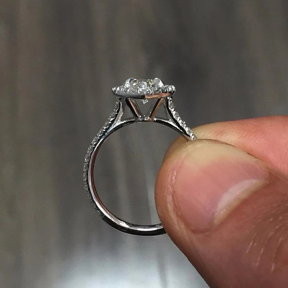 Huitan Marquise CZ Ring – Cubic Zirconia Women's Ring Fashion CZ Ring Axl