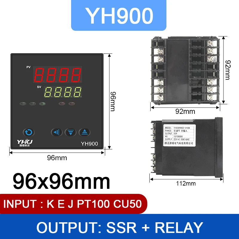 CKCTINNER YH Series Dual Output SSR+Relay Temperature Controller Temperature Controller Axl Red