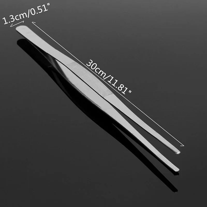 12-Inch Stainless Steel Kitchen Tongs | BBQ Chef Food Clip Kitchen Tongs Axl