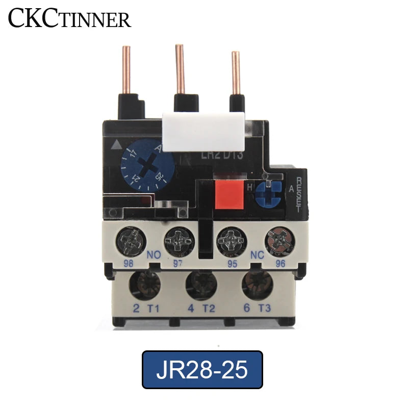 JR28-25 Thermal Overload Relay LR2D13 | 1.6A–25A CE Rated Thermal Overload Relay Axl 9-13A