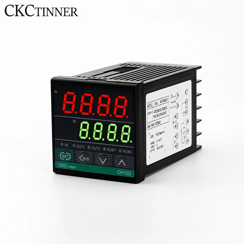 Dual Output PID Temperature Controller SSR & Relay LCD 48–240V PID Temperature Controller Axl