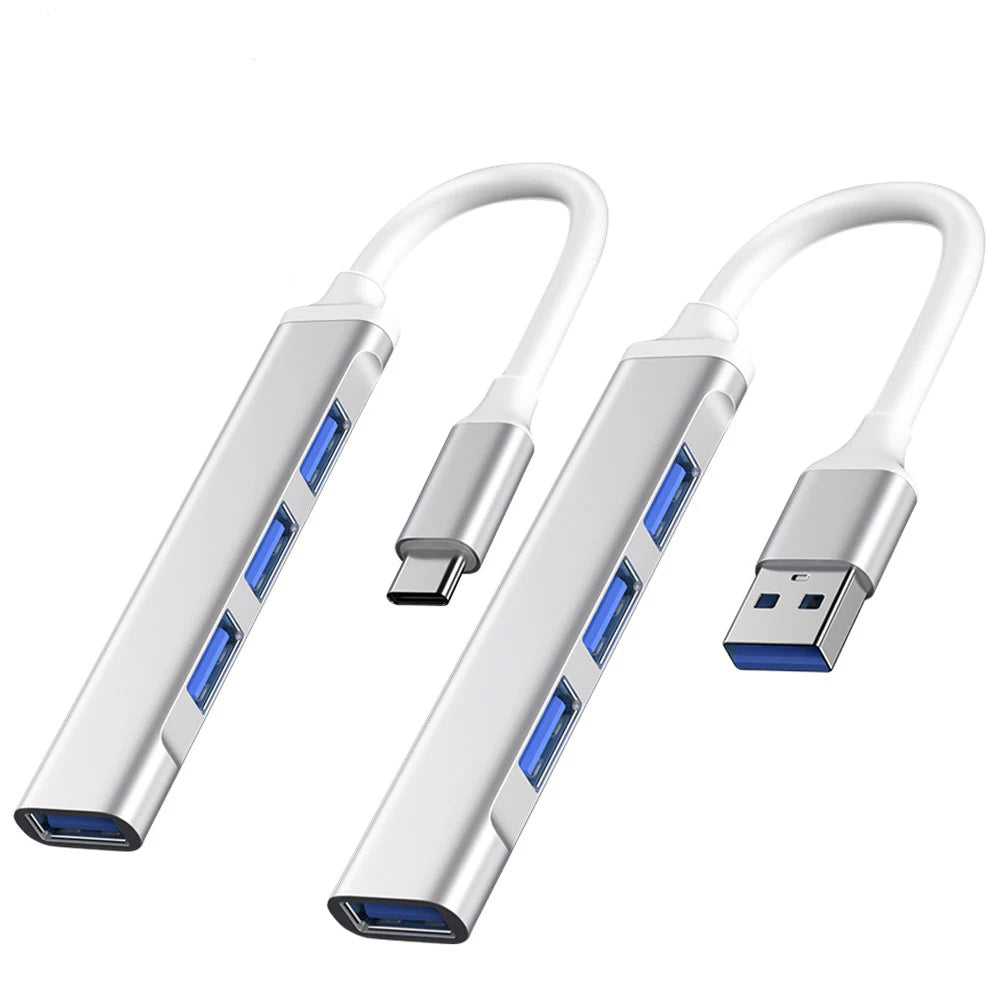 USB-C Hub 4-Port USB 3.0 Splitter OTG Adapter for MacBook & PC USB-C Hub Adapter Axl