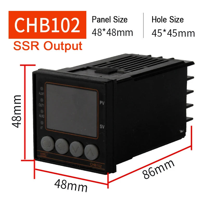 CKCTINNER CHB PID Temperature Controller – Digital 220V PID Temperature Controller Axl CHB102-SSR