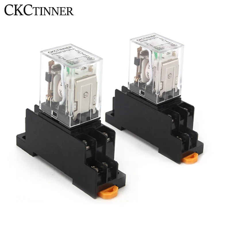 HH52P MY2NJ Plug-In Relay & PYF08A 8-Pin Socket – DPDT 5A Electromagnetic Relay Axl