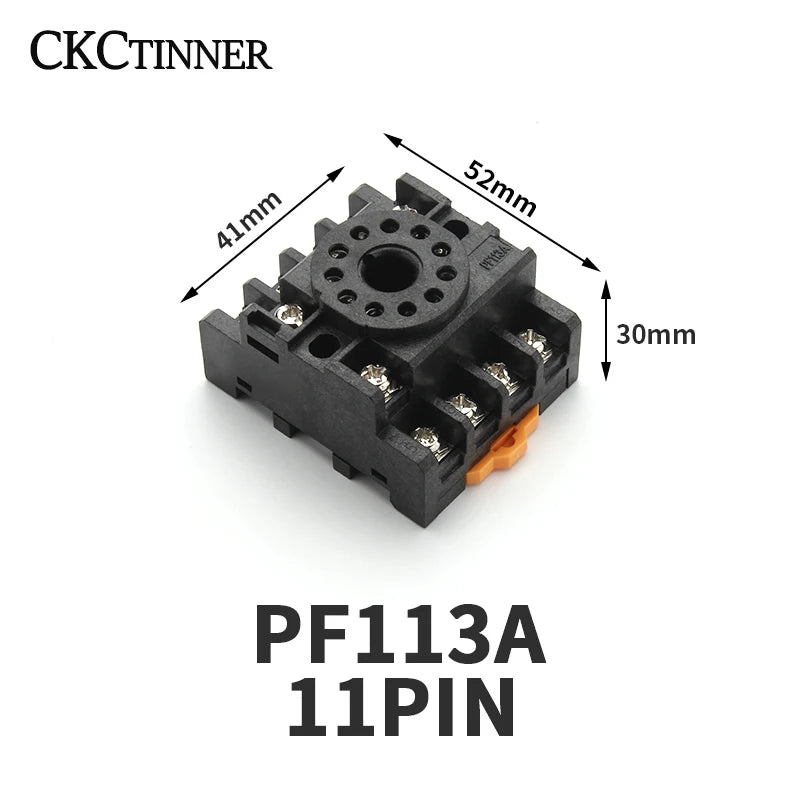 Relay Socket Base PF083A 8-Pin PF113A 11-Pin | DIN Rail Mount Relay Socket Base Axl PF113A