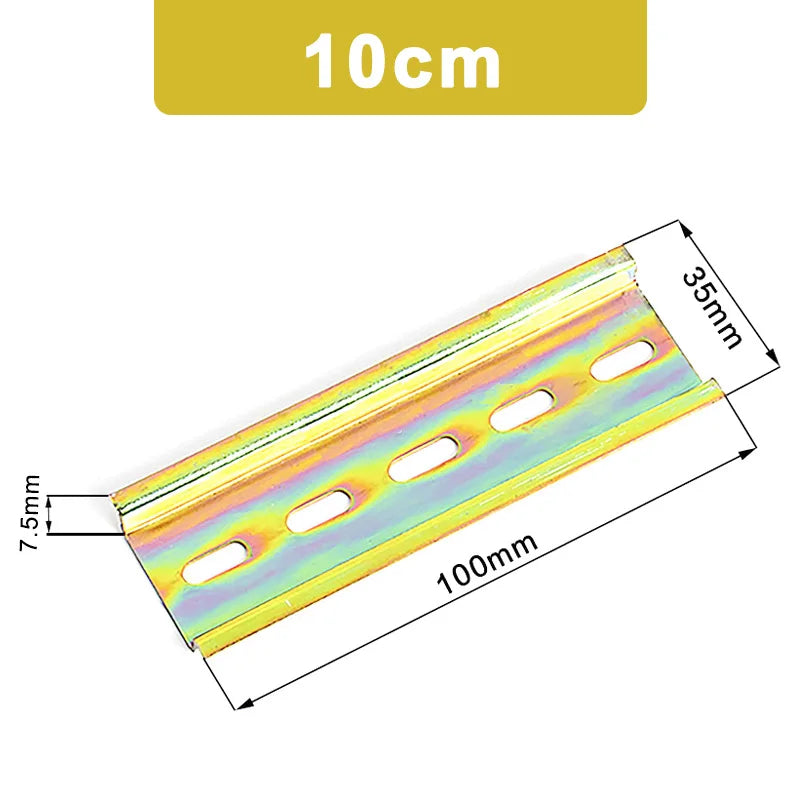 C45 DIN Rail 35mm x 7.5mm – Aluminum & Steel Guide Rail DIN Rail Axl 10cm