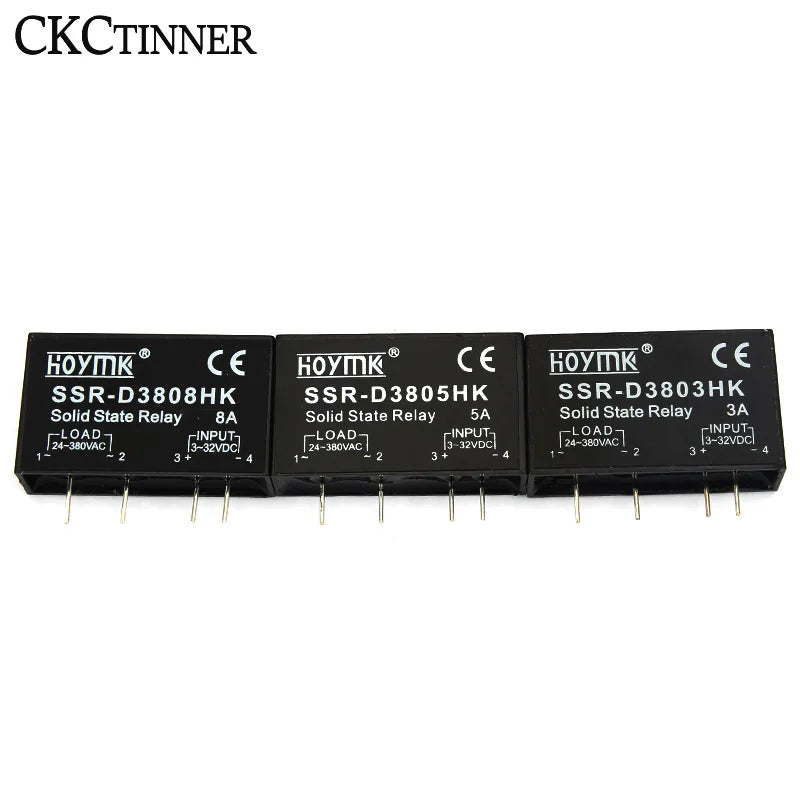 PCB Solid State Relay DC-AC SSR-D3803HK D3805HK D3808HK 3A 5A 8A Solid State Relay Axl