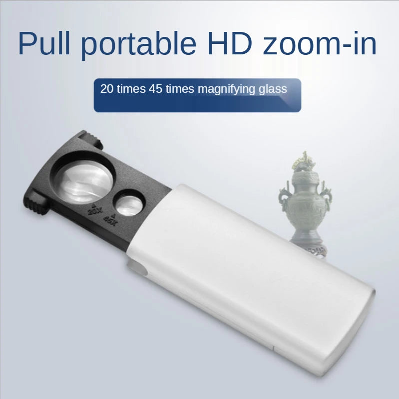 20X 45X Magnifying Glass with LED Light – Jewelry Loupe Jewelry Magnifier Loupe Axl