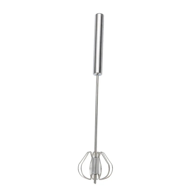 Semi-Automatic Stainless Steel Egg Beater & Hand Whisk Kitchen Hand Whisk Axl 30.5CM