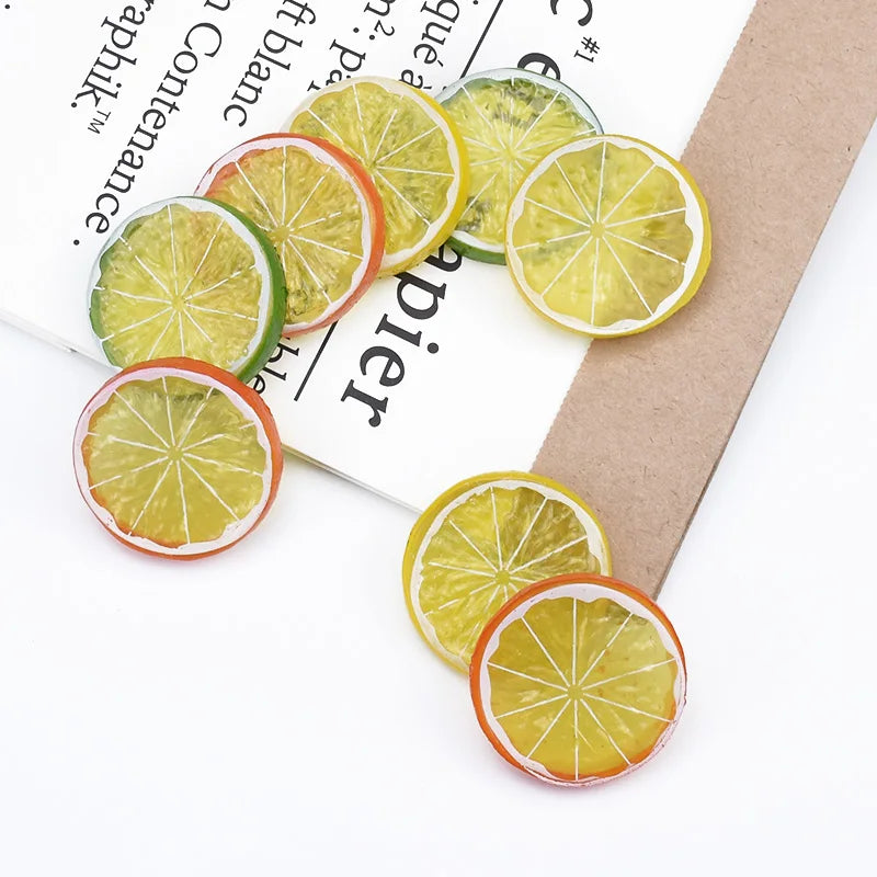 Plastic Lemon Slice Decorations 10 & 30 Pcs | DIY Craft Craft Decorations Axl