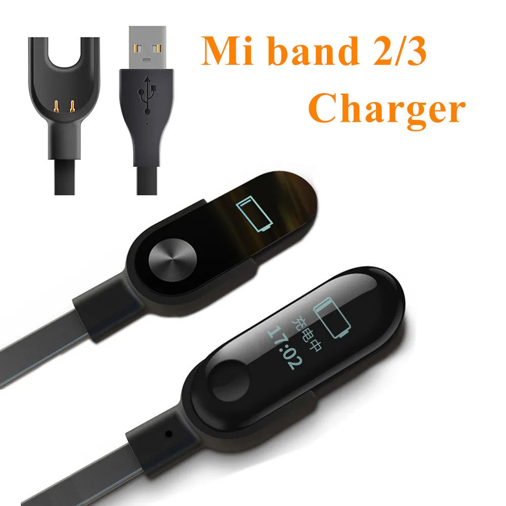 USB Charging Cable for Xiaomi Mi Band 2 3 4 – Replacement Cord Smartwatch Charging Cable Axl For mi band 3