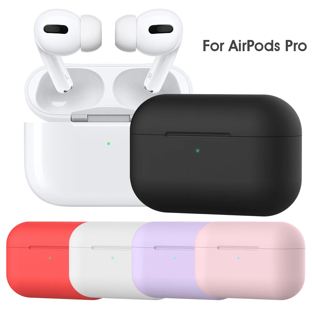 Silicone AirPods Pro 1 2 3 Case Cover with Hook – 20 Colors Earphone Case Cover Axl