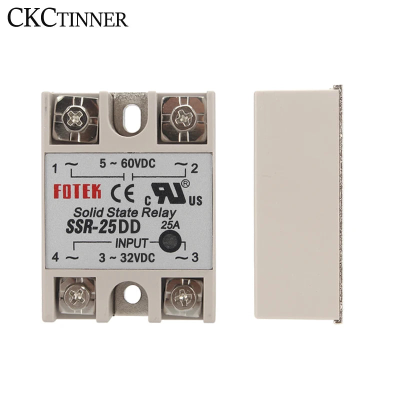 DC Solid State Relay SSR 10A 25A 40A Single Phase White Shell Solid State Relay Axl