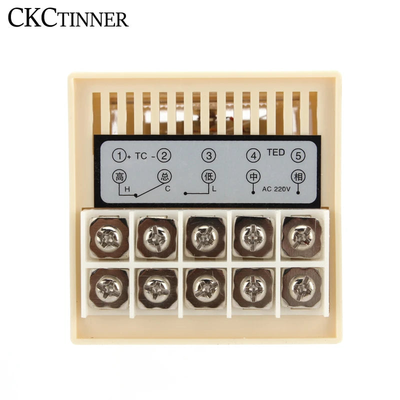 Digital Pointer Temperature Controller K/E Type 220VAC 72×72mm Temperature Controller Axl