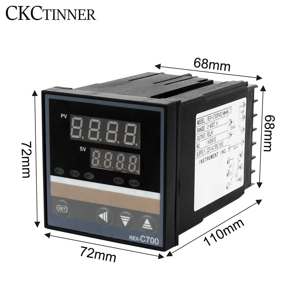 PID Digital Temperature Controller 220V REX-C Series | Thermostat PID Temperature Controller Axl