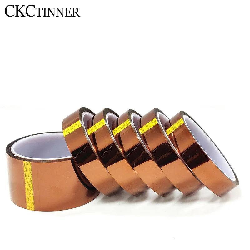 Kapton Polyimide Tape High Temp Resistant 30M | Multi-Width Polyimide Insulation Tape Axl 25mm