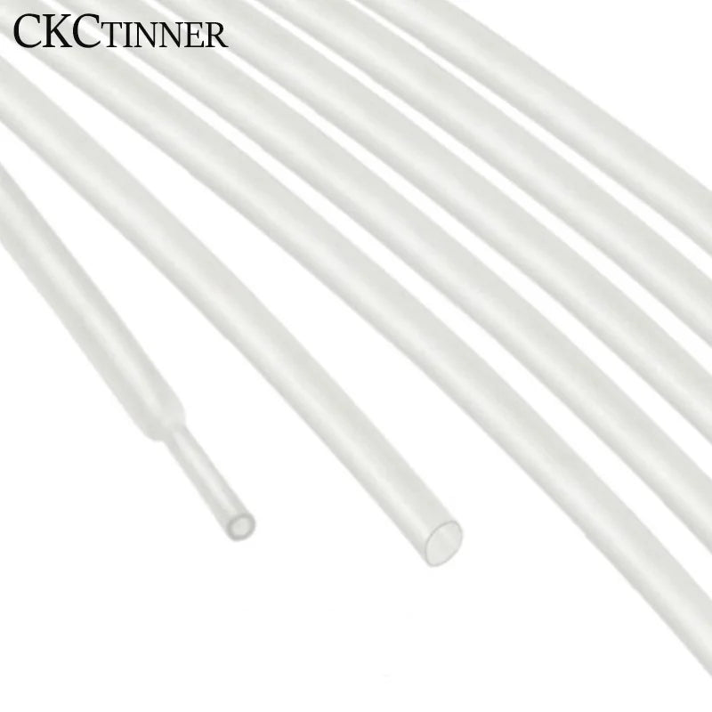 5M Transparent Heat Shrink Tubing 1–10mm | 2:1 Polyolefin Heat Shrink Tubing Axl