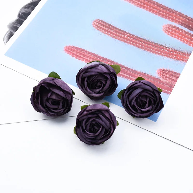 Silk Tea Rose Heads 10/20 Pcs – Artificial Flowers for Wedding Artificial Silk Flowers Axl Color 2 10 Pieces