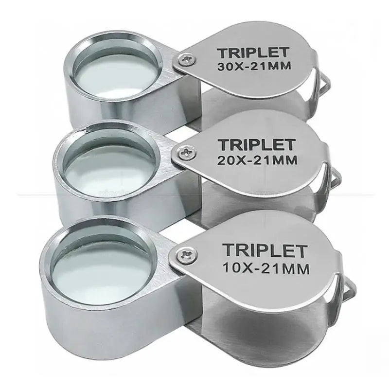 Folding Jewellery Loupe 10X 20X 30X Pocket Magnifying Glass Jewellery Loupe Axl