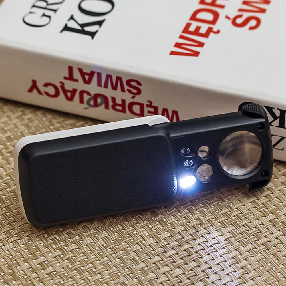 Pocket Jeweler Loupe 30/60/90x LED UV Magnifier Loupe Jeweler Loupe Magnifier Axl Default Title
