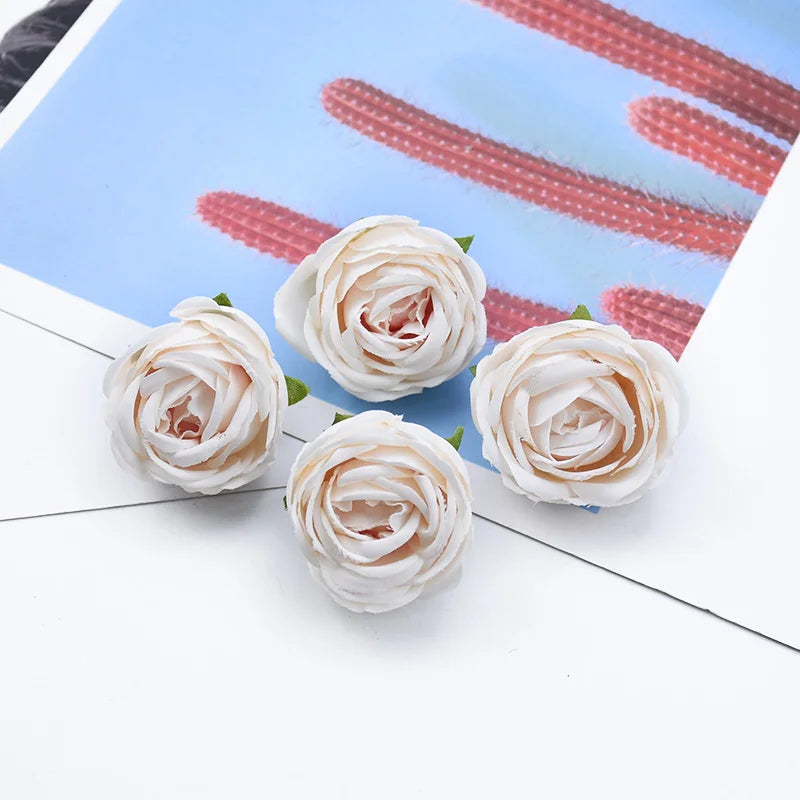 Silk Tea Rose Heads 10/20 Pcs – Artificial Flowers for Wedding Artificial Silk Flowers Axl Color 1 10 Pieces