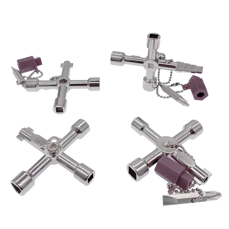 5-in-1 Triangle Wrench Cross Key – Universal Cabinet Tool Multi-Function Key Tool Axl
