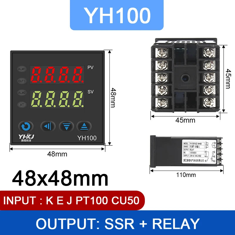 CKCTINNER YH Series Dual Output SSR+Relay Temperature Controller Temperature Controller Axl Gold