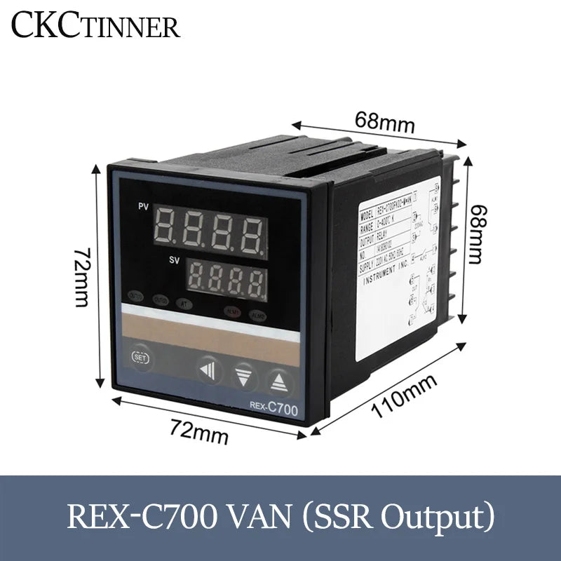 PID Digital Temperature Controller 220V REX-C Series | Thermostat PID Temperature Controller Axl REX-C700VAN