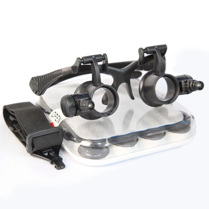 LED Head Magnifier Loupe – 8 Lenses for Jewelry & Watch Repair Head Magnifier Loupe Axl China Mainland
