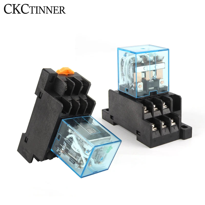 HH63P LY3NJ 10A Electromagnetic Relay + PTF11A Socket Base Electromagnetic Relay Axl
