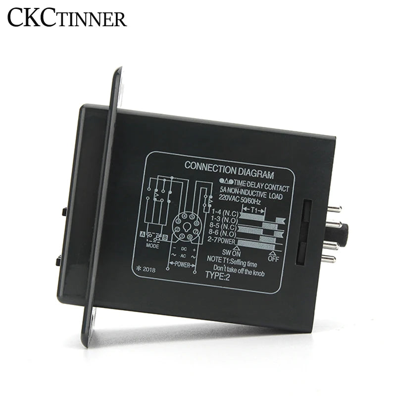 ASY-3D Digital Delay Timer Relay 8-Pin | 12V–220V Programmable Digital Timer Relay Axl