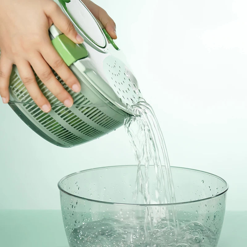 KEMORELA Salad Spinner – Vegetable Washer & Drainer Basket Salad Spinner Axl