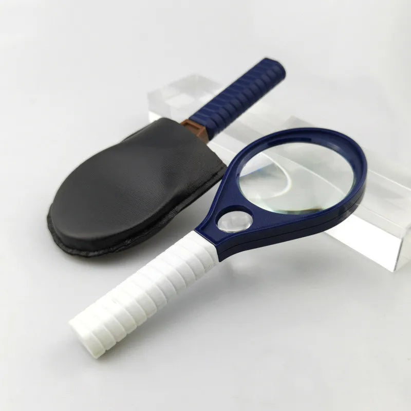 Handheld Magnifying Glass with Leather Case – Pocket Magnifier Handheld Magnifier Axl 60mm China Mainland 10X