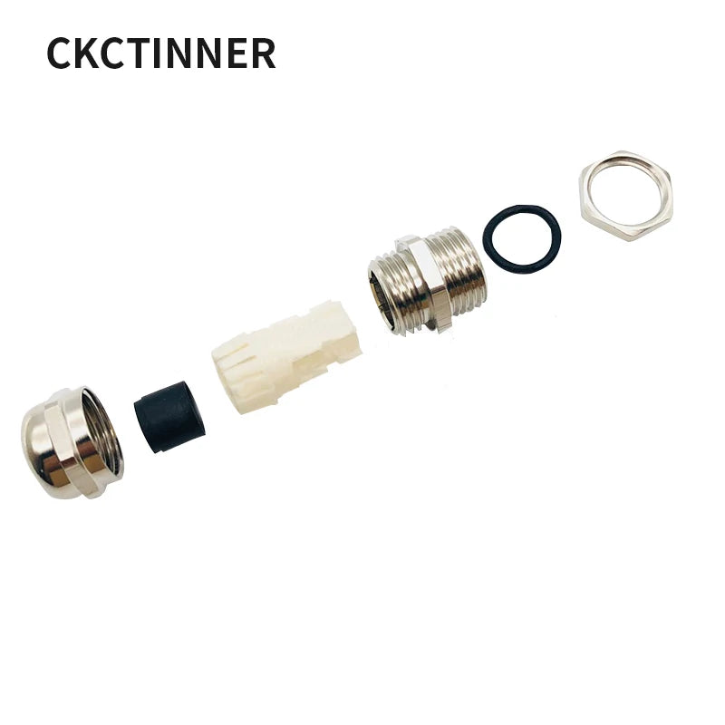 PG7 Brass IP67 Waterproof Cable Glands 3–6.5mm | 3-Pack Cable Gland Fitting Axl