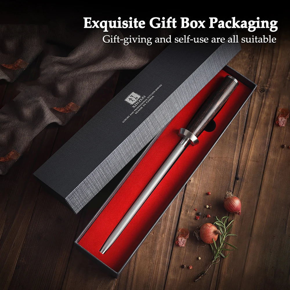 XINZUO Diamond Honing Steel Rod – Knife Sharpener Knife Honing Rod Axl