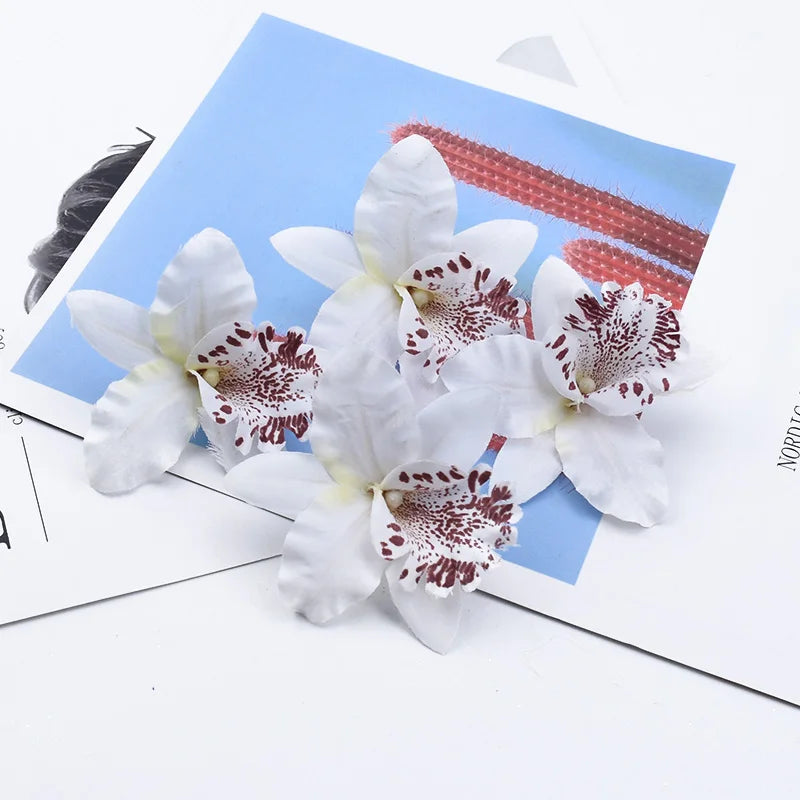 Silk Butterfly Orchid Artificial Flowers 20/50 Pcs – Wedding Décor Artificial Flowers Axl 7 20Pieces