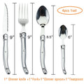 Laguiole Stainless Steel Cutlery Set – 4–24 Piece Silverware Cutlery Set Axl 4pcs 1 set China Mainland