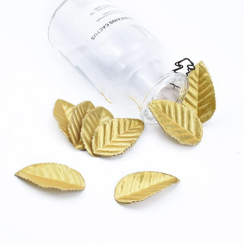 100/200 Pcs Silk Rose Gold Leaves – Artificial Wedding Décor Artificial Leaf Decor Axl 1 100 Pieces
