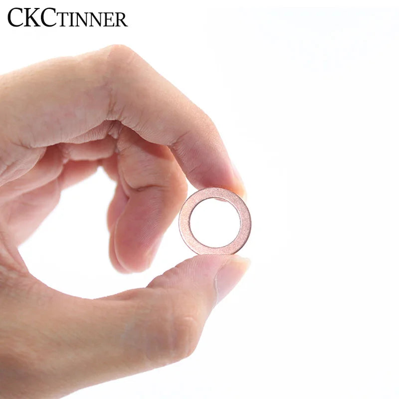 5-Pack 2mm Copper Washers M6–M20 | Marine & DIY Gaskets Copper Washers Axl